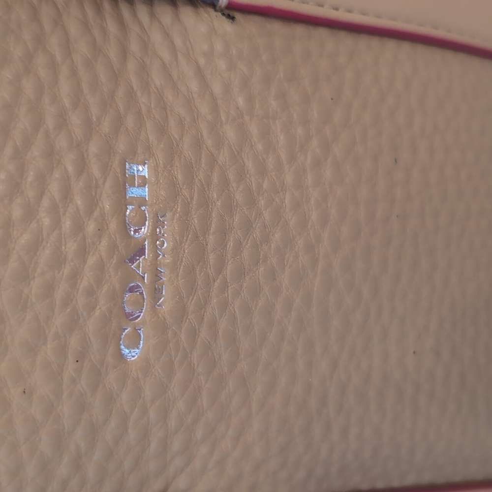 Coach Tan and Pink Women's Bag - Picture 2 of 7